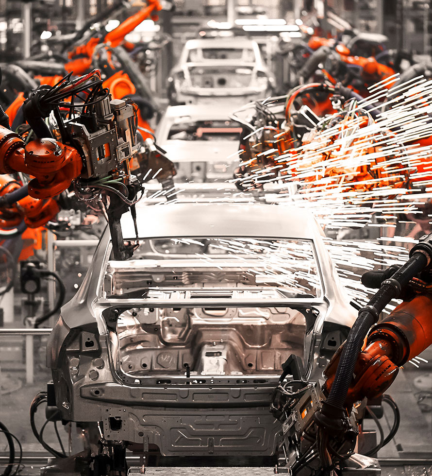assembly line for car manufacturing