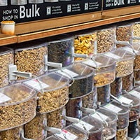 bulk food in grocery store