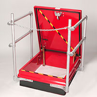 roof hatch safety rails for safety compliance