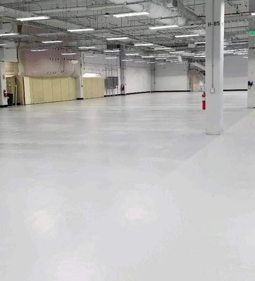 floor coating in  a school