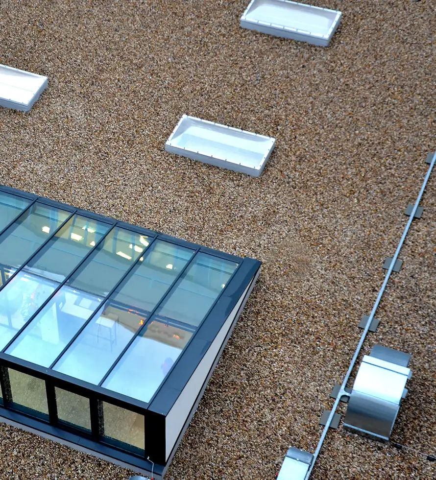 Skylights on CentiMark's  roof